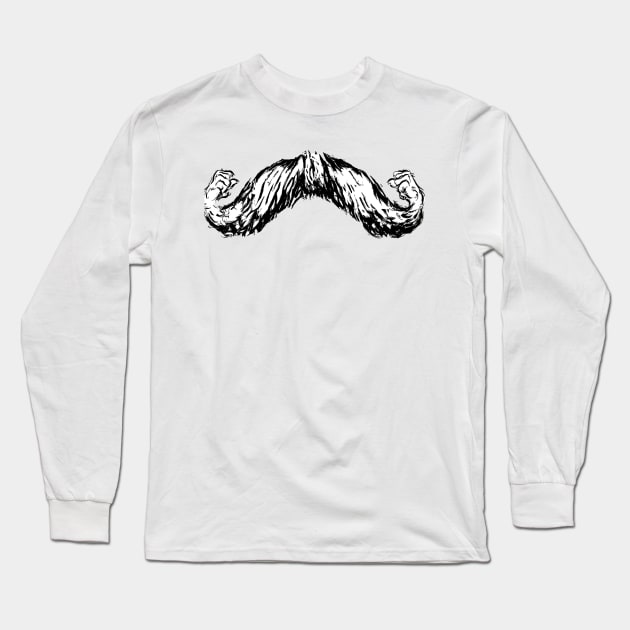 My Mustache Can Flex Long Sleeve T-Shirt by Hudson|Farley 